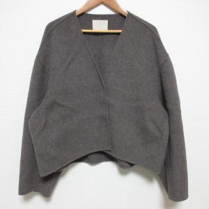 美品 24AW Plage プラージュ ハミルトン ミニマル ボレロ カーディガン 24020922704030 サイズ38 グレー レディース 古着 中古