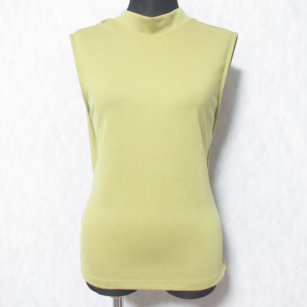 美品 AMERI アメリ ノースリーブ バックリボンカットソー 028130690 マスタード系 レ...