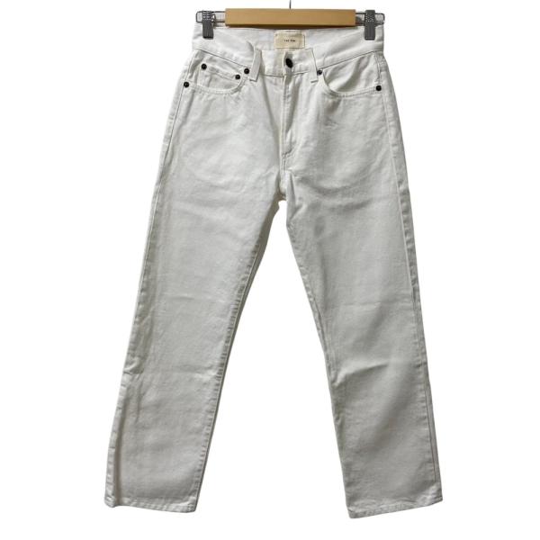 美品 THE ROW ザロウ LESLEY デニムパンツ ジーンズ サイズ0 ホワイト レディース ...