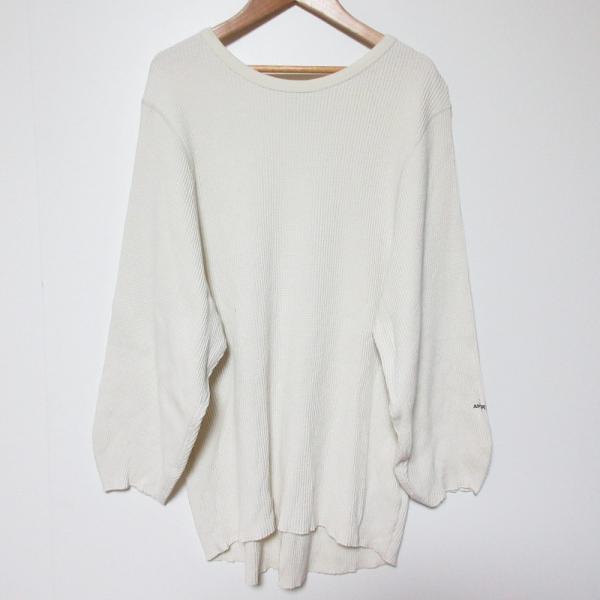 美品 AMERICANA アメリカーナ サーマル ドルマンスリーブ Tシャツ オフホワイト レディー...