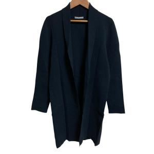 美品 Theory luxe セオリーリュクス HARLING REIMY ロングカーディガン ニットガウン サイズ38 ネイビー レディース 古着 中古