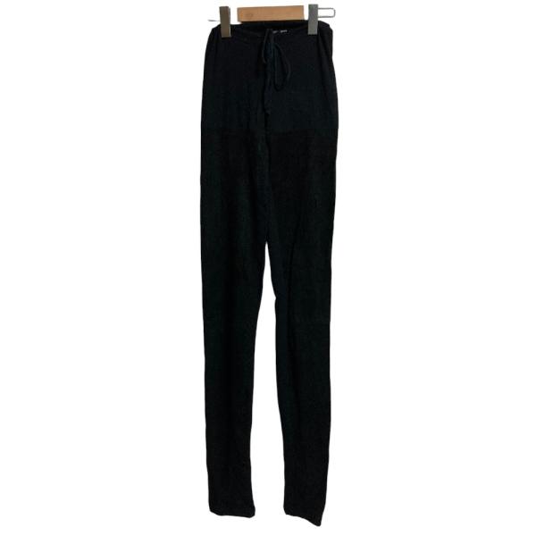 美品 ANN DEMEULEMEESTER アンドゥムルメステール 黒タグ 本人期 ラムレザー ドッ...