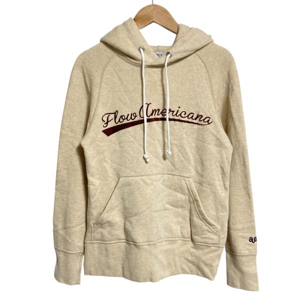良品 AMERICANA アメリカーナ プルオーバー スウェット パーカー XS イエローベージュ ...
