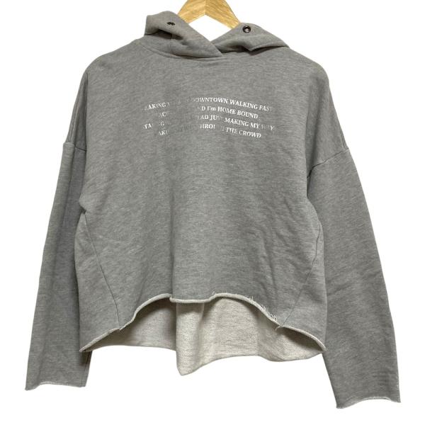 美品 25AW ayane アヤン 裏毛ロゴ スウェットパーカー サイズ38 グレー レディース 古...