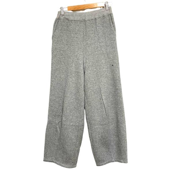 美品 AMERICANA アメリカーナ 裏地起毛 ワイド スウェットパンツ グレー レディース 古着...