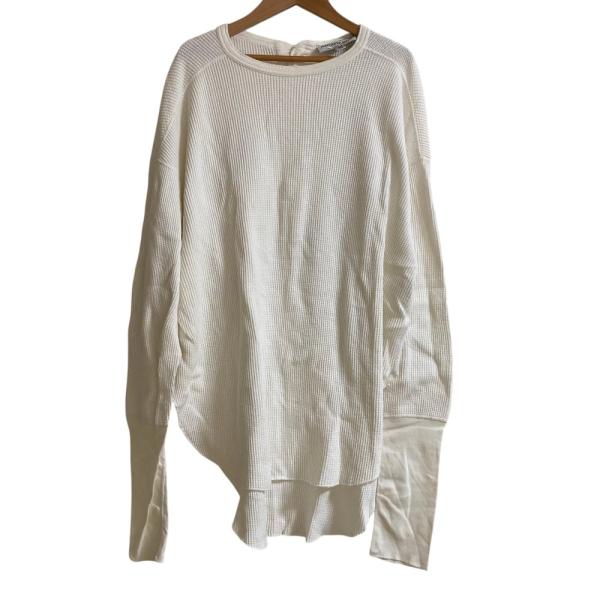 美品 Americana アメリカーナ オーバーサイズ バックヘンリーネック サーマルカットソー ホ...