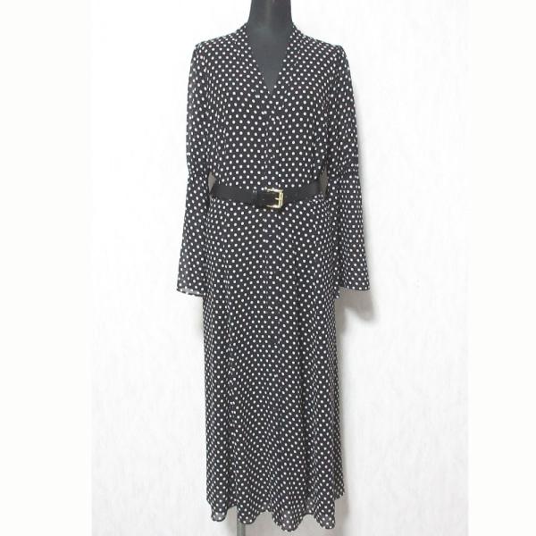 美品 MICHAEL MICHAEL KORS マイケル マイケルコース ベルト付き ドット ワンピ...