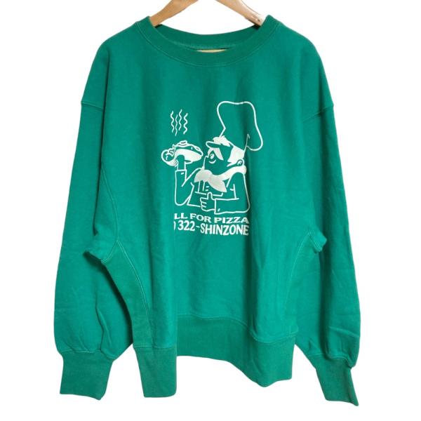 美品 THE SHINZONE シンゾーン ピザスウェット クルーネック プルオーバー トレーナー ...