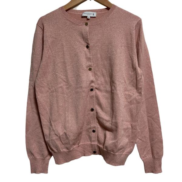 美品 MACKINTOSH マッキントッシュ クルーネック ラメニット カーディガン サイズ38 ピ...