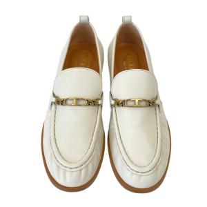 美品 TODS トッズ メタルチェーン ローフ...の詳細画像2