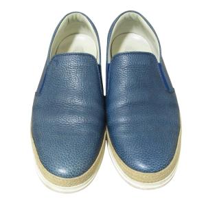 良品 TODS トッズ レザー スリッポン エ...の詳細画像1