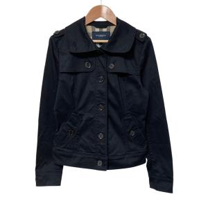 良品 BURBERRY LONDON バーバリーロンドン ショートトレンチコート ジャケット サイズ40 ブラック レディース 古着 中古