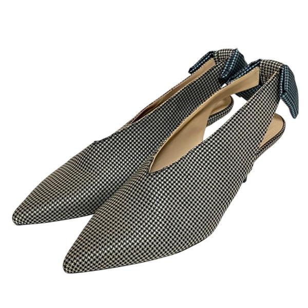 美品 &amp; other stories アンドアザーストーリーズ スリングバック リボン Vカット パ...