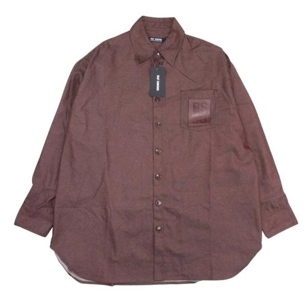 美品 23ss RAF SIMONS ラフシモンズ Leather Patch オーバーサイズ デニ...