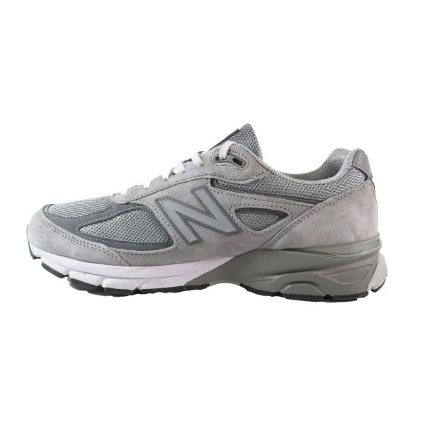 良品 NEW BALANCE ニューバランス 990v4 Grey Silver ローカットスニーカ...