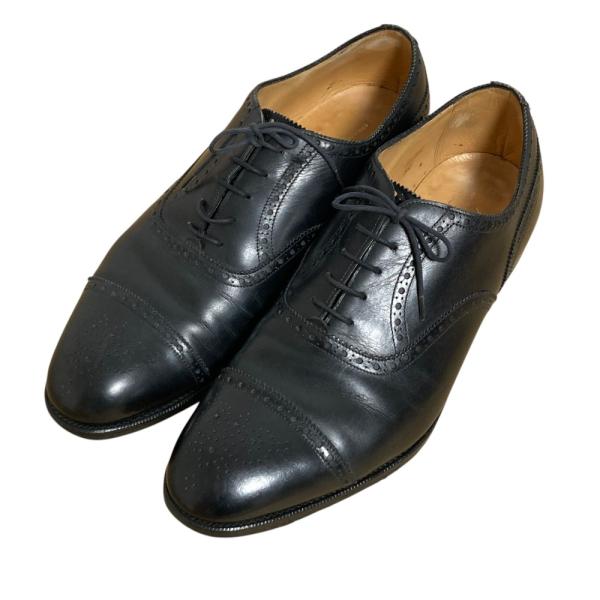 美品 Lloyd Footwear ロイドフットウェア エドワードグリーン 旧工場 パンチドキャップ...