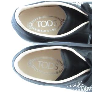 美品 TODS トッズ ロゴスタッズ レザー ...の詳細画像4