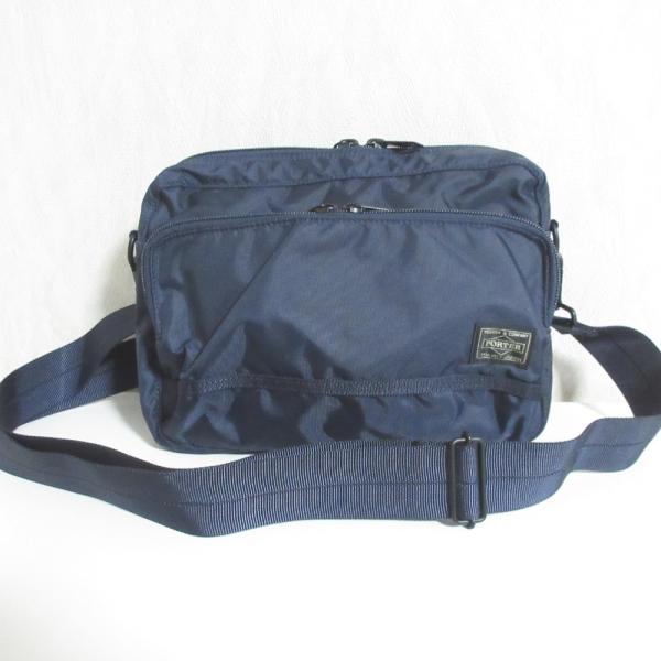 新品同様 PORTER ポーター フラッシュショルダーバッグ 689-05949 ネイビー メンズ ...