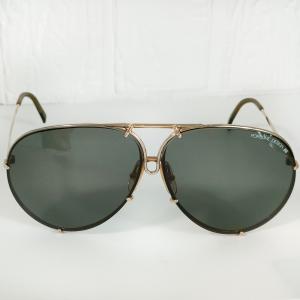 良品 CARRERA カレラ ポルシェデザイン ティアドロップ メタルフレーム サングラス 眼鏡 アイウェア 5621 ゴールドカラーフレーム メンズ 古着 中古