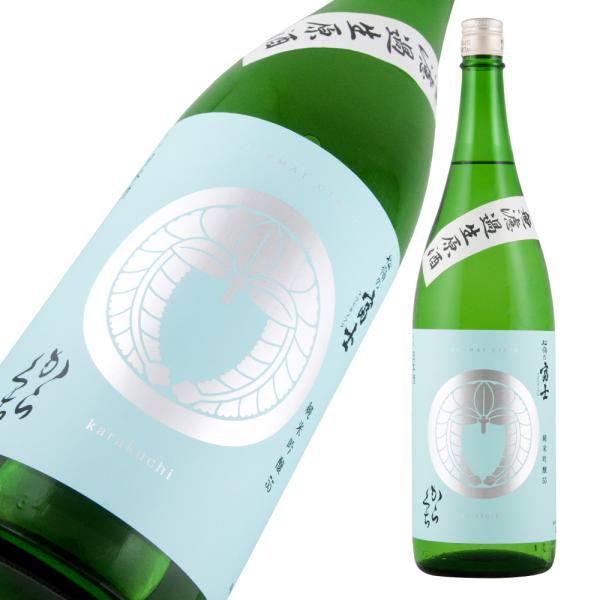 松嶺の富士 家紋ラベル 純米吟醸 からくち 無濾過生原酒 限定品 720ml