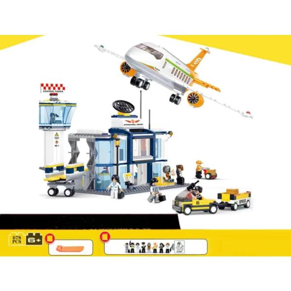 豪華セット レゴブロック ブロック airport 飛行機 空港 管制塔 LEGO レゴ 互換品 お...