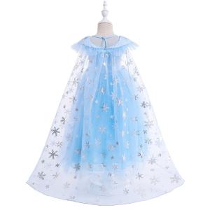 アナ雪 エルサプリンセスドレス ブルー コスプ...の詳細画像1