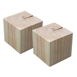 角材 桧 7.5cm角 長25cm 4個セット 7.5cmx7.5cm 工作材 木レンガ 木