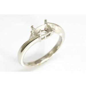 〔限定品〕A529-19n0127ダイヤ入りPt900リング空枠