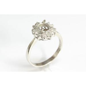 〔限定品〕A531-19t0283ダイヤ入りPt900リング空枠