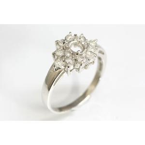 〔限定品〕A536-20n0008ダイヤ入りPt900リング空枠