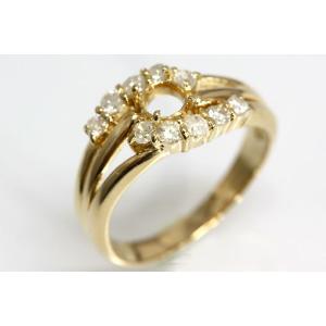 〔限定品〕A543-20n0067ダイヤ入りK18リング空枠