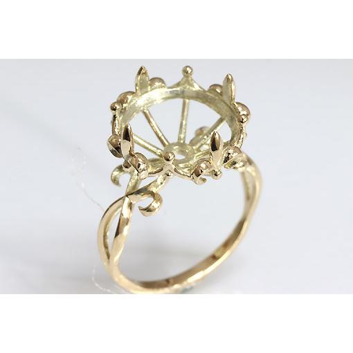 〔限定品 サンプル〕in1189nt366【ラウンド 12.0ミリ】K10YGアラベスクデザイン4本...