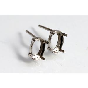 限定品〕is1007-1【オーバル5ミリx3ミリ】K14WGイヤリング空枠