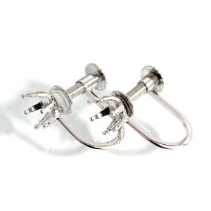 限定品〕is1007-1【オーバル5ミリx3ミリ】K14WGイヤリング空枠