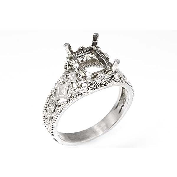 nt376【スクエア7ミリ×5ミリ】ネオクラシックリング空枠