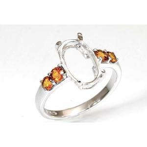 〔限定品〕s30993シトリン入りシルバー925 リング空枠