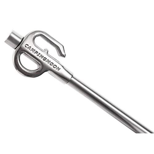キャンピングムーン（CAMPING MOON） 係留用ポール 係留用ペグ ペット 大型犬用 ステンレ...