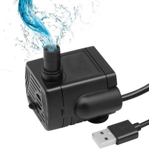 TerraShine 水中ポンプ 小型ポンプ 池ポンプ 排水ポンプ 循環ポンプ ミニ USB給電 静音 揚程0.4-1.5M 吐出量200L/H 水槽