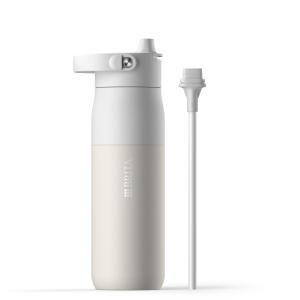 ブリタ 水筒 680ml ステンレス 二重断熱構造 (24時間保冷) ハンドル付き ストロー付き 食洗器対応 ラーク エッセンシャル ボトル ホワイト