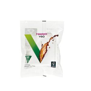 HARIO V60ペーパーフィルター01W ホワイト 1~2杯用 100枚入り 日本製 VCF-01-100W