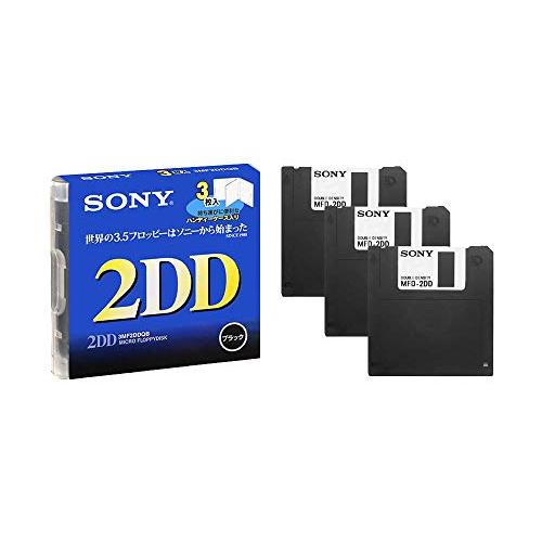 SONY 3.5型フロッピーディスク マイクロフロッピーディスク 2DD 3枚 ハンディケース付 3...