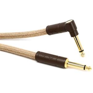 Fender ケーブル 10' Angled Cable, Pure Hemp Natural 0990910021｜kiholdings