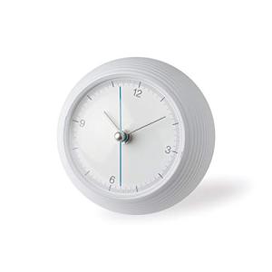 レムノス 置き時計 アルミ 白 アースクロック earth clock TIL16-10WH Lemnos サイズ:w1・・・｜kiholdings