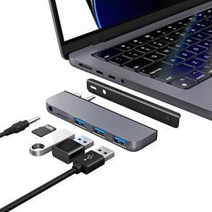 Qwiizlab USB Cハブ 5イン1アダプター USB 3.0データポート microSDカードリーダー 3.5m・・・｜kiholdings