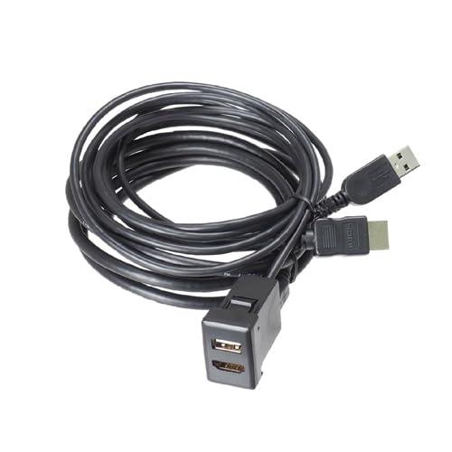 ビートソニック USB/HDMI延長ケーブル USB10A ホールサイズ33x23 トヨタ/ダイハツ...