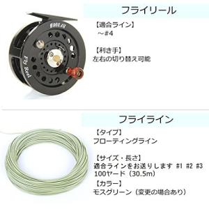 激安 1 入門セット フライフィッシング ノーブランド品 渓流 フライボックス インジケーター 完成フライ リーダー フライライン フライリール フライロッド 管理釣り場 フライ