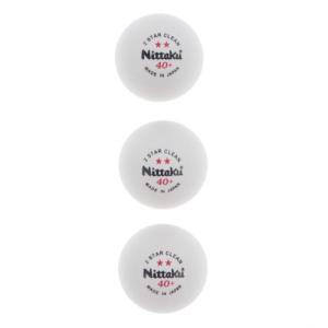 ニッタク（Nittaku） 卓球ボール 2スター クリーン 3個入 NB1720 （ホワイト/ＦＦ）｜kiiroihachi