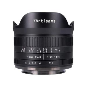 七工匠 7Artisans 7.5mm F2.8 FISH-EYE II ED Eマウント ソニーE APS-C ブラック レンズ｜kiiroihachi