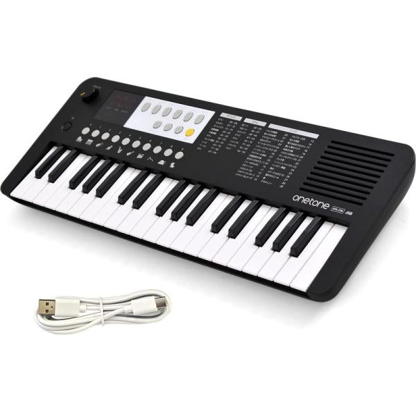 ONETONE ワントーン 電子キーボード ミニ37鍵盤 LEDディスプレイ搭載 USB-MIDI対...