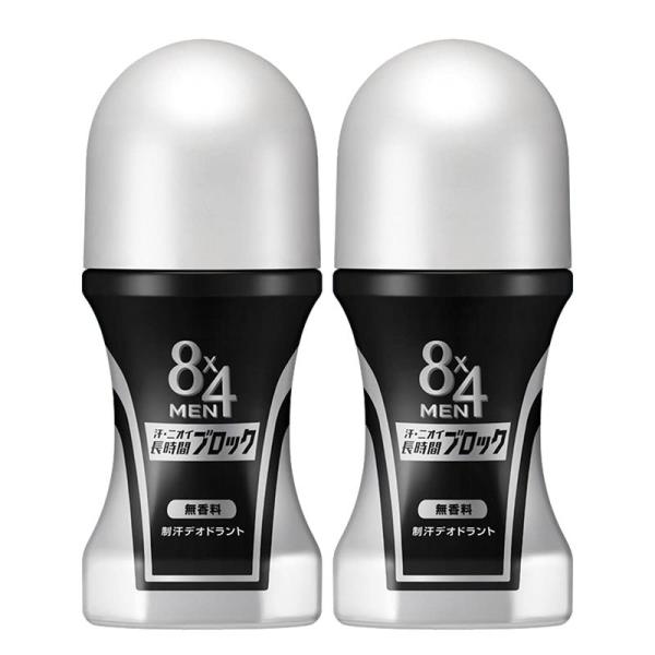 8x4メン ロールオン 無香料 60ml×2個セット エイトフォーメン デオドラント 男性用 メンズ